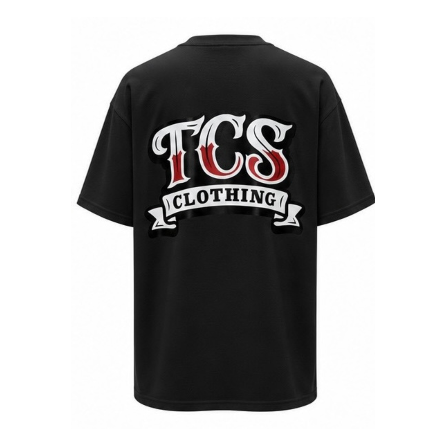 TCS Black Graphic Tee
