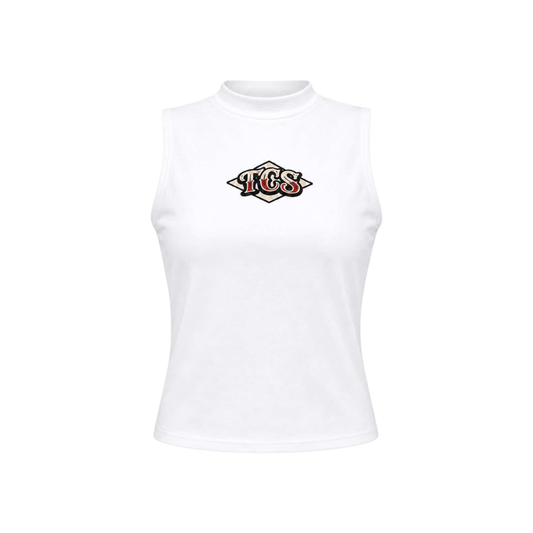 TCS White Graphic Vest