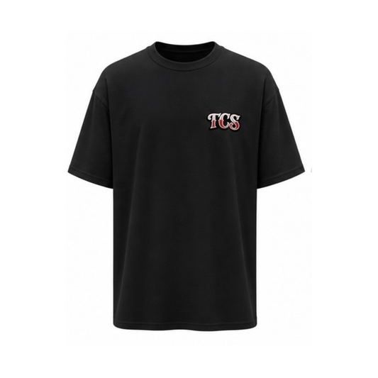 TCS Black Graphic Tee